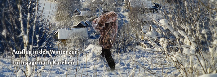 Ausflug in den Winter zur Luchsjagd nach Karelien!